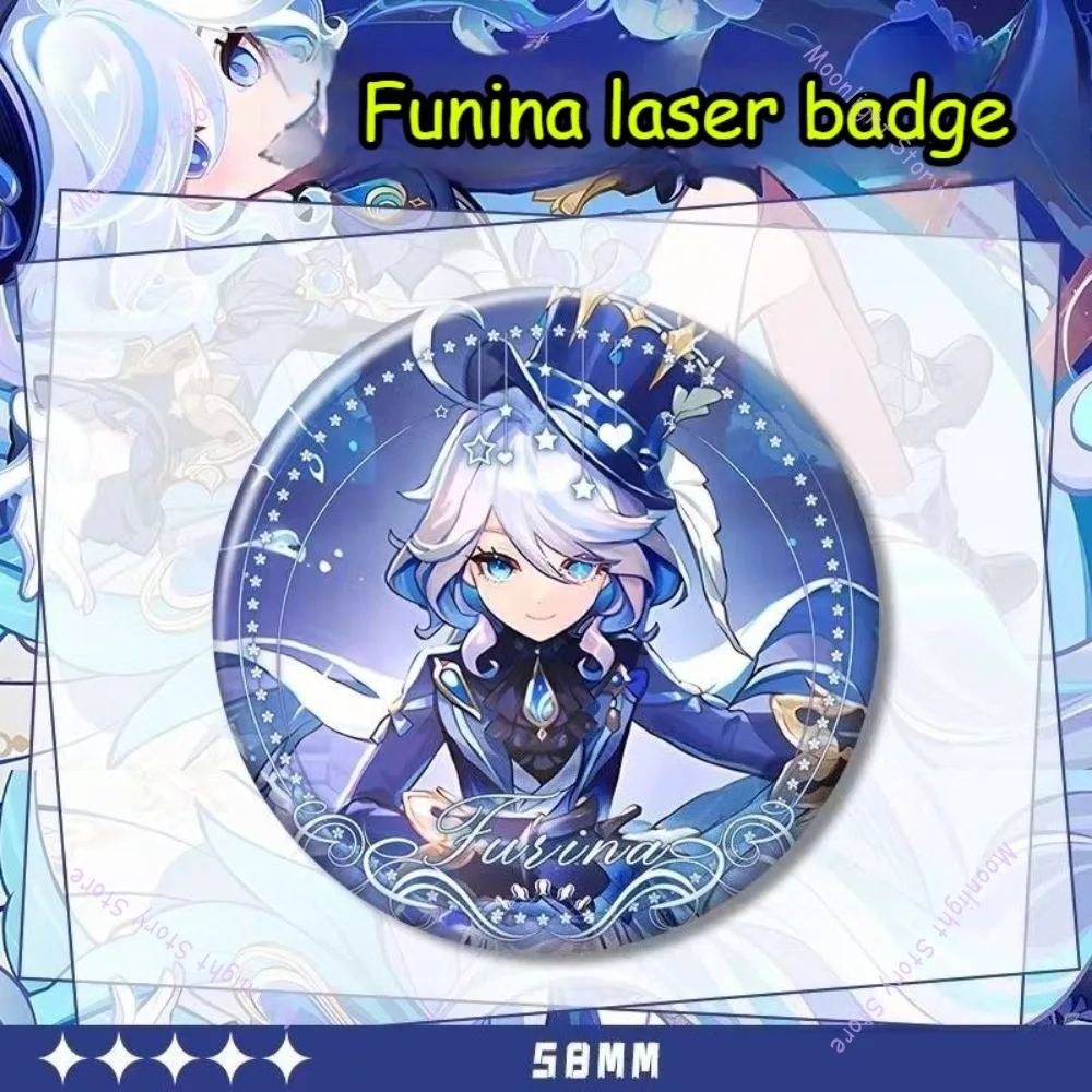 1/6 шт. Genshin Impact аниме мерч значок Funina Fukalos рюкзак Шарм декоративные аксессуары подарок на день рождения для фанатов коллекционный