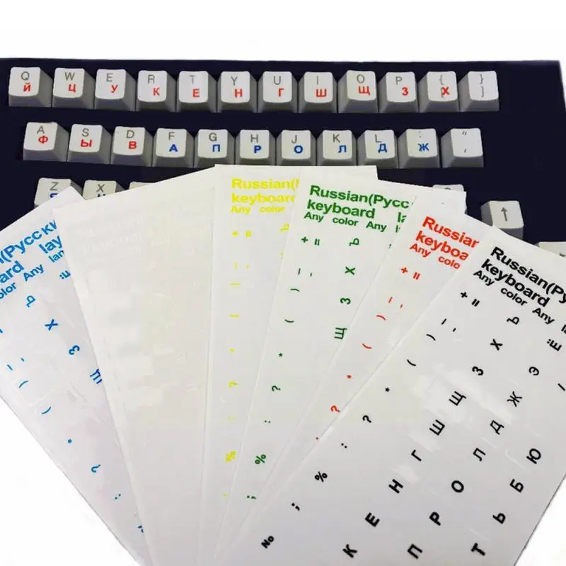 Adesivi per tastiera con lettere russe per cover per tastiera Desktop per Computer Notebook cover Russia sticker U2Q2