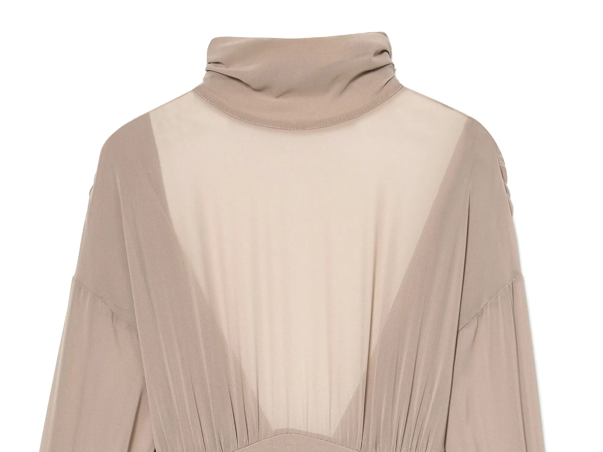 Abbigliamento da donna 2025 inverno nuovo articolo Tuta sexy europea e americana con colletto rialzato e design posteriore semitrasparente