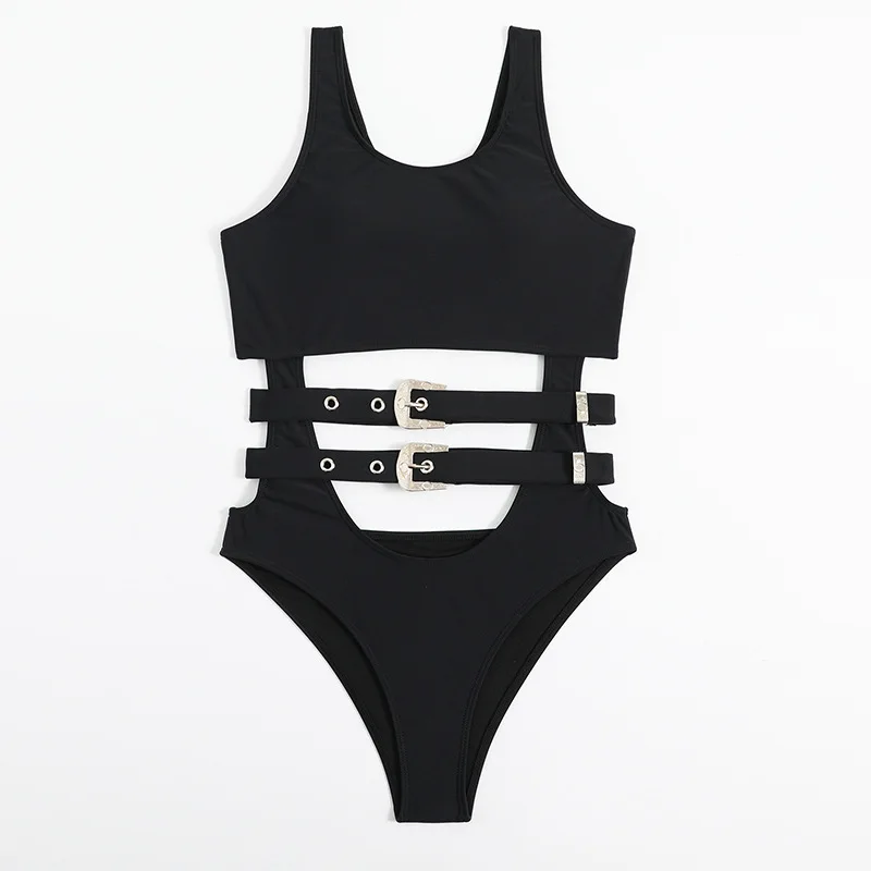 23New One-Piece Swimsuit Waist Sexy Cutout Swimsuit Summer Lady Sexy Swimsuit DL042