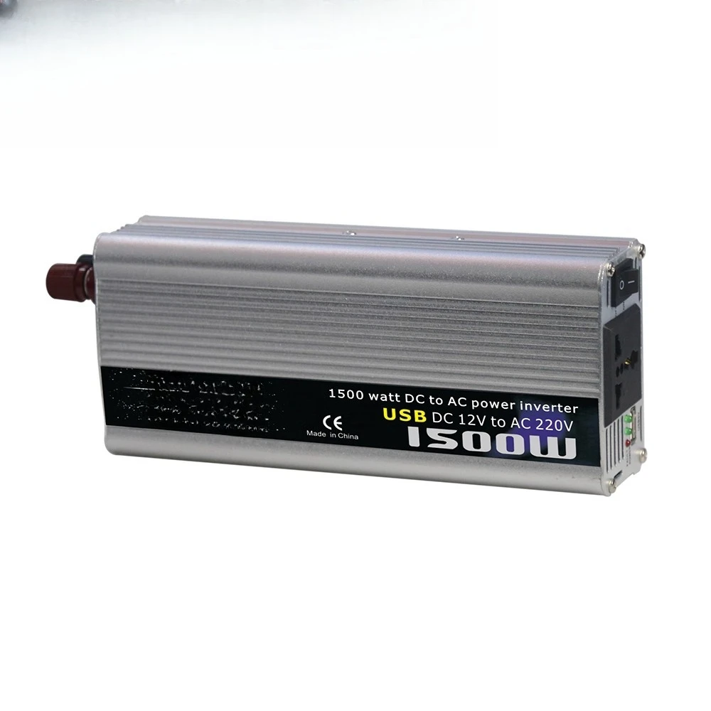 Inverter 1500W 12/24 to 220 Modified Sine Wave for Car, Home, Elevator with UPS