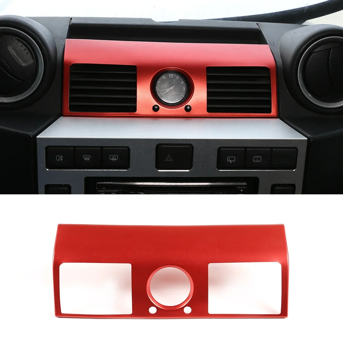 

For 2008-2018 Land Rover Defender 110 central air-conditioning control air outlet frame decoration stickers interior accessories