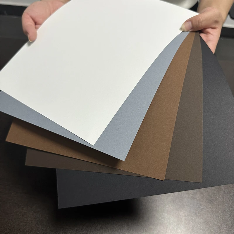 20 Sheets A4 Red Pink Yellow Blue Black Gray Brown Series Cards Thick Paper 8.5 \