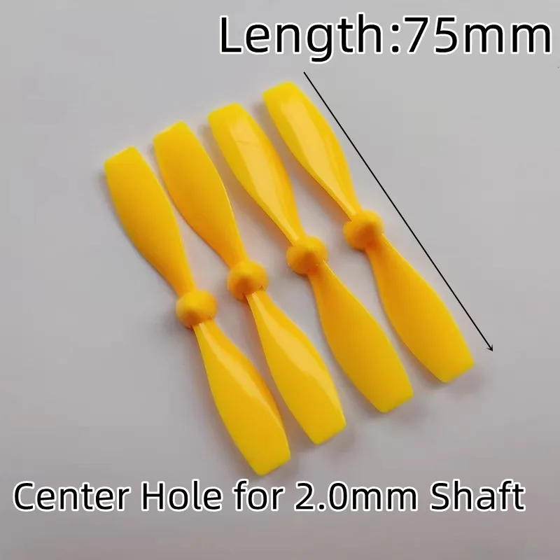 4pcs/lot 75mm 7.5cm 1mm 2mm CW CCW Main Blades Props Propellers Fan Wing For 720 816 8520 Coreless Motor DIY Drone Quadcopter