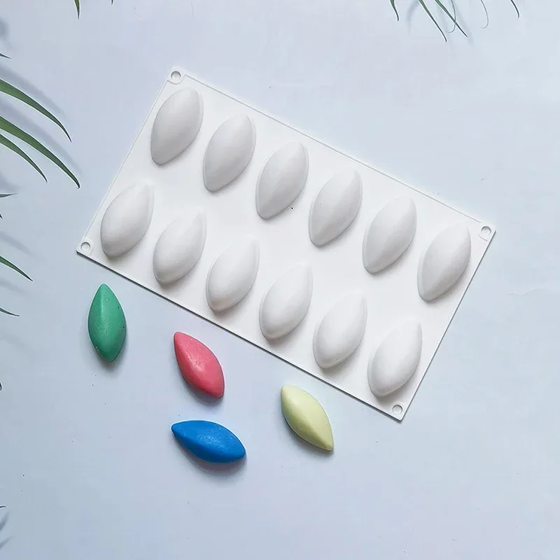 1Pc 12 cavità Mango Stampo per torta in silicone per fai da te Mousse al cioccolato Gelatina Budino Pasticceria Dessert Pane Bakeware Strumenti di decorazione