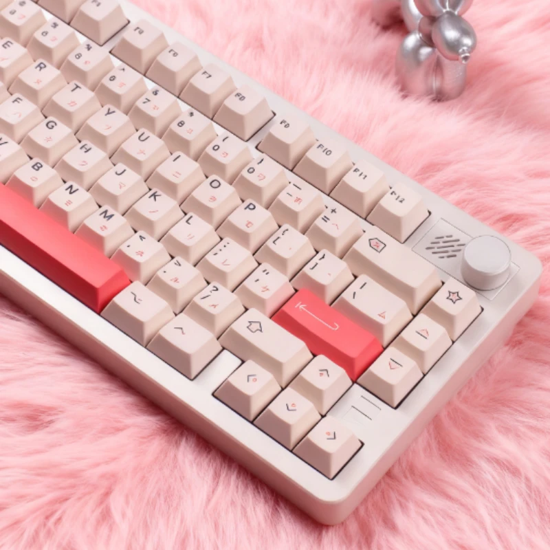 

Темно-розовый минималистичный колпачок для клавиш из ПБТ, материал для печати, OEM-профиль для Wooting Mad Catz, магнитный переключатель, аксессуар для клавиатуры на заказ