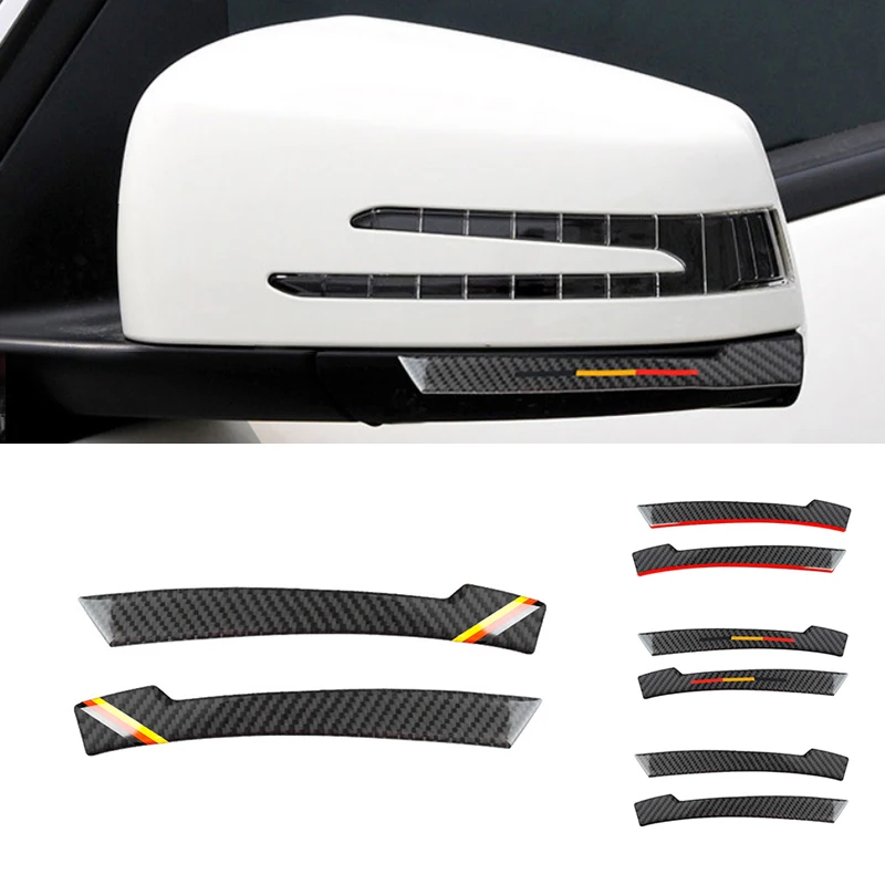 Car Rearview Mirror Anti-rub Strip Anti-collision Cover Sticker Trim Fit For Mercedes Benz A B C E GLA GLE GLK CLS GLS W204 W212