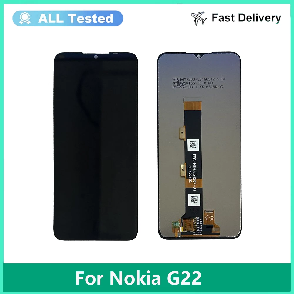 Pantalla LCD Original de 6,5 pulgadas para Nokia G22, montaje de digitalizador con pantalla táctil, repuesto de reparación para Nokia G22 LCD