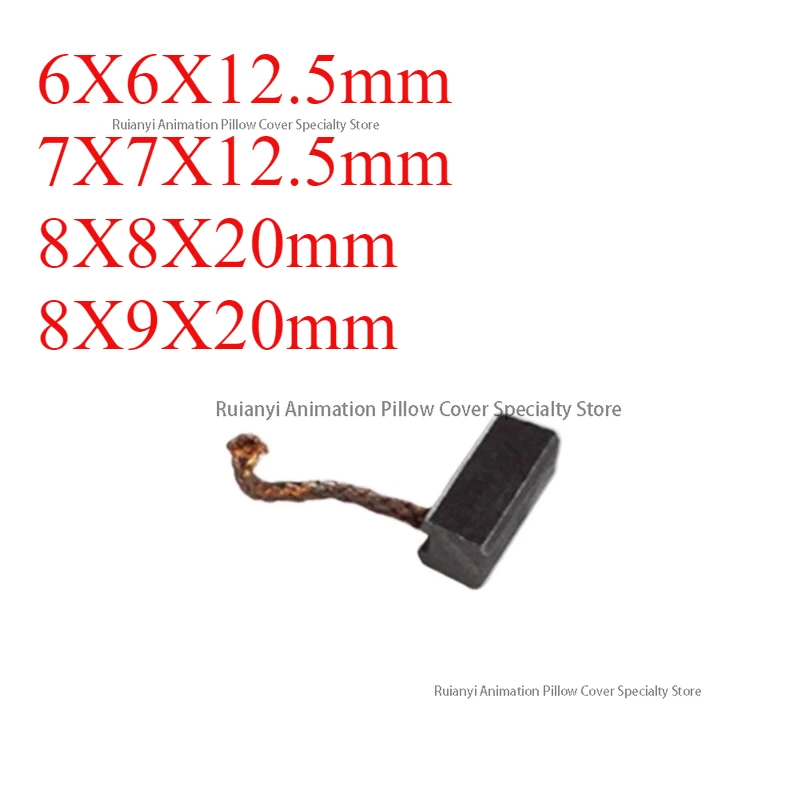 

20pcs High quality installed carbon brushes/ carbon brushes for car heaters/blowers 6x6/7x7/8x8/8x9