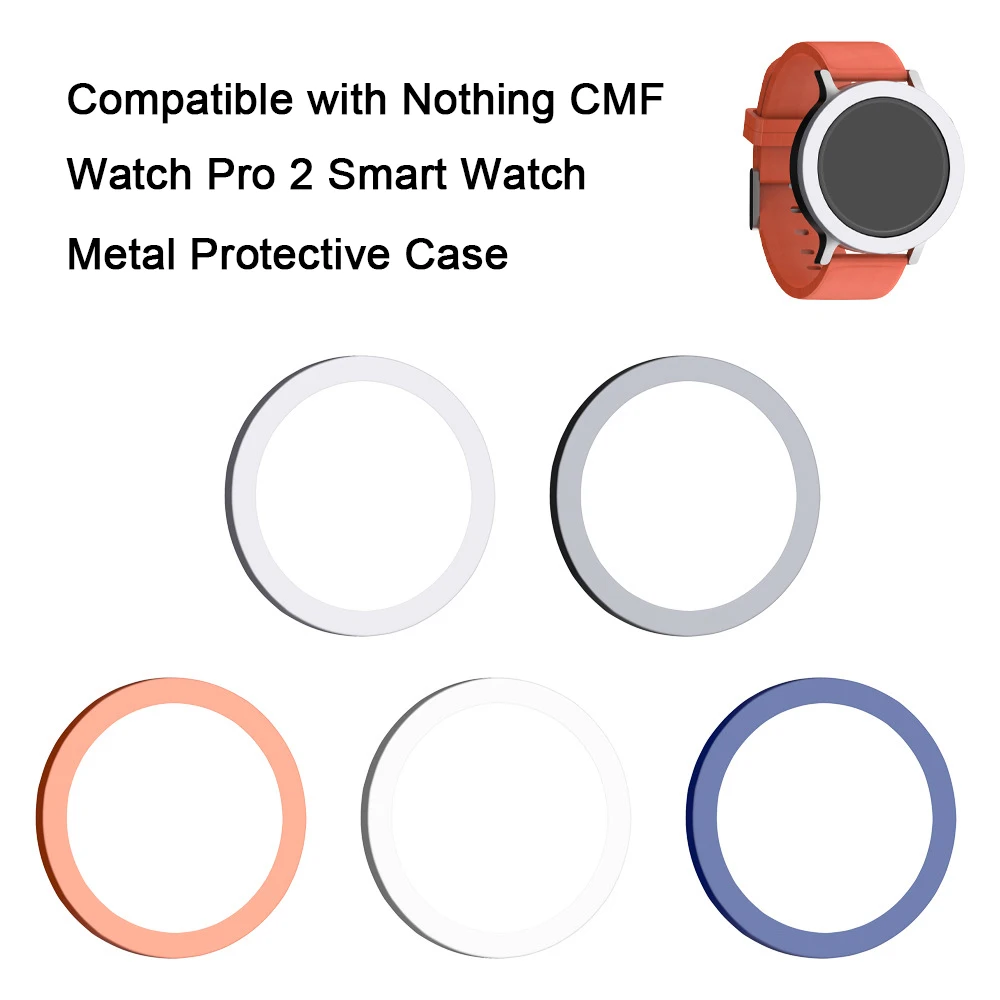 Совместим с умными часами Nothing CMF Watch Pro 2, металлический защитный чехол, плоская конструкция, замена твердого корпуса