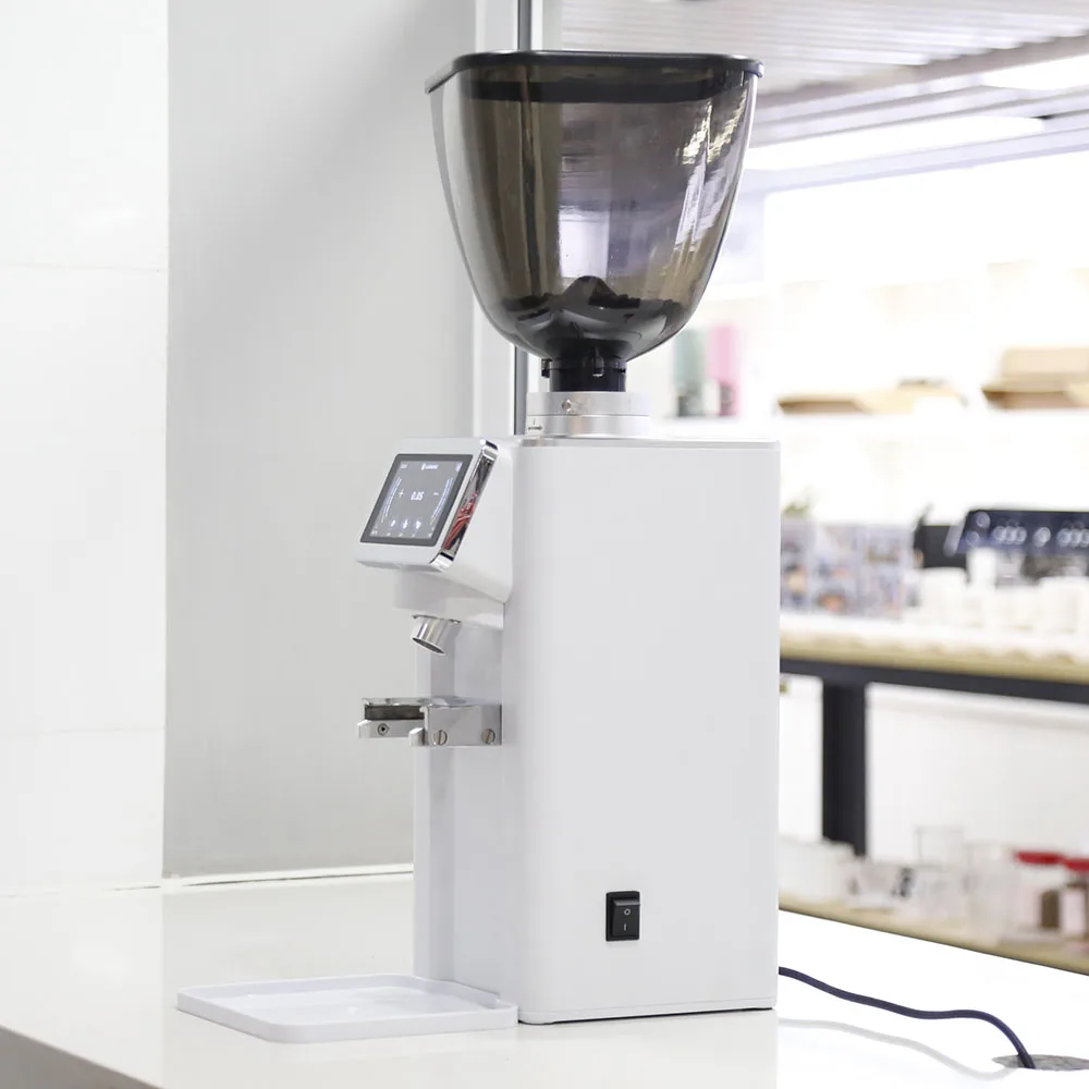 

Electronic Automatic Espresso Powder 800-2000 Rpm Aluminum Alloy Coffee Grinder Machine With Big Touch Screen