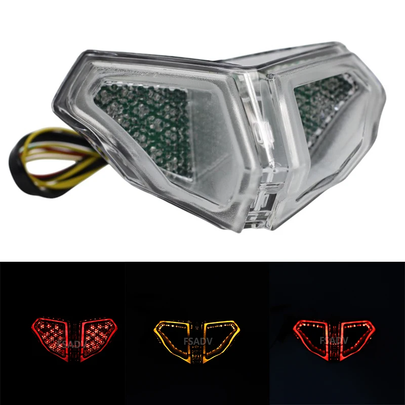 

Задний фонарь для мотоциклов DUCATI 848 EVO 2008-2014, 1098, 1199 2007-2013, 2012: интегрированный светодиодный стоп-сигнал и указатели поворота