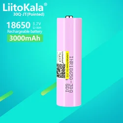 1PCS LiitoKala INR18650 30Q 3.7V Rechargeable Li-Ion Battery 30A Discharge For Samsung INR18650 Flashlight Car LED lights Lamps