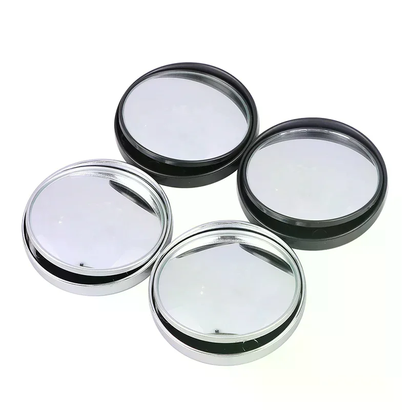 

2PCS 75MM 3R-036 High Quality Stick-on Convex Blind Spot Rearview Mirror With Adjustable Wide Angle