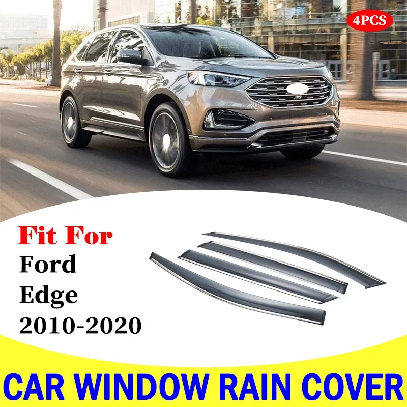 

FOR Ford Edge window visor car rain shield deflectors awning trim cover exterior rain cover car accessories parts 2010-2020