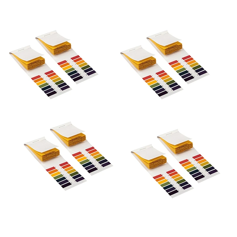 8 Set 160 Strips 1-14 PH Litmus Paper Ph Test Strips Water Cosmetics Soil PH Test Paper Strips With Control Card