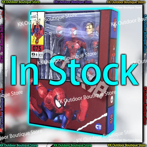 In Stock Ct Toys Spiderman Mafex 075 Figure The Anazing Spider-Man Comic Ver Mafex 185 Anime Action Figure Figurine Gifts Toys
