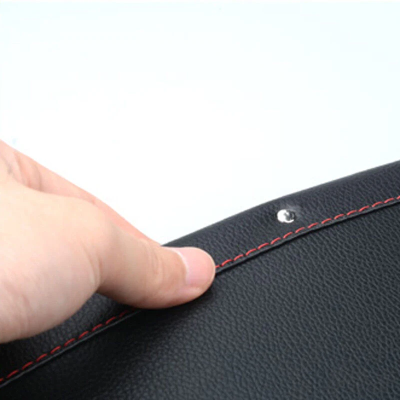 2pcs Extra Thin Car Seat Storage Gap Bag Leather Side Black Card Phone Organizer Leak Proof Sundries, Car Accessories