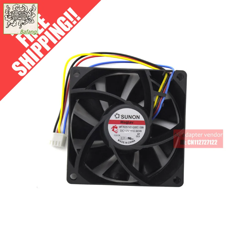 

Jinlingge для SUNON MF70251V2-Q00C-S99 7025 7 см 4PIN PWM Maglev охлаждающий вентилятор