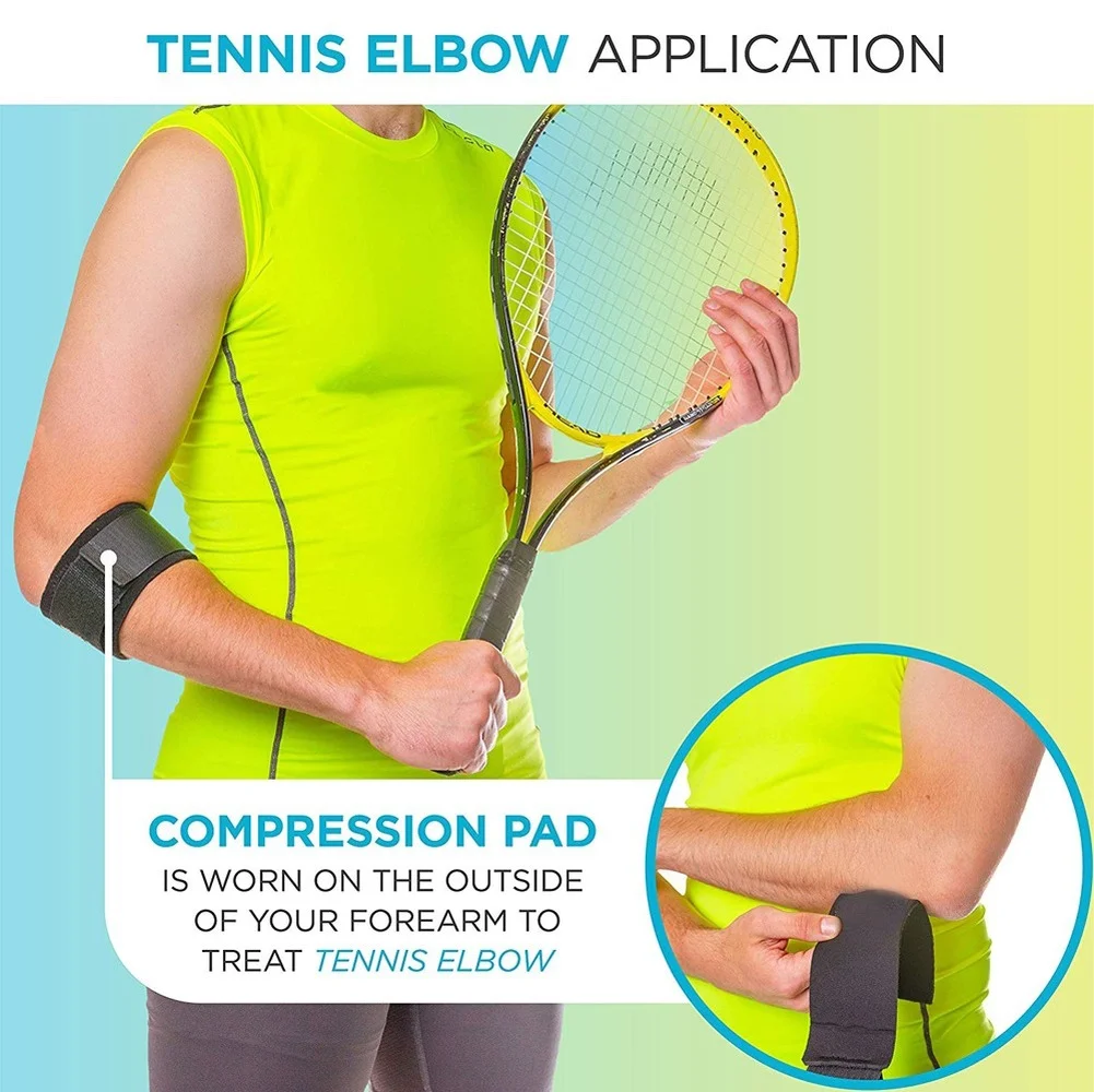 1Pcs Adjustable Tennis Elbow Support Guard Pads Golfer\'s Strap Elbow Lateral Pain Syndrome Epicondylitis Brace Cycling Running