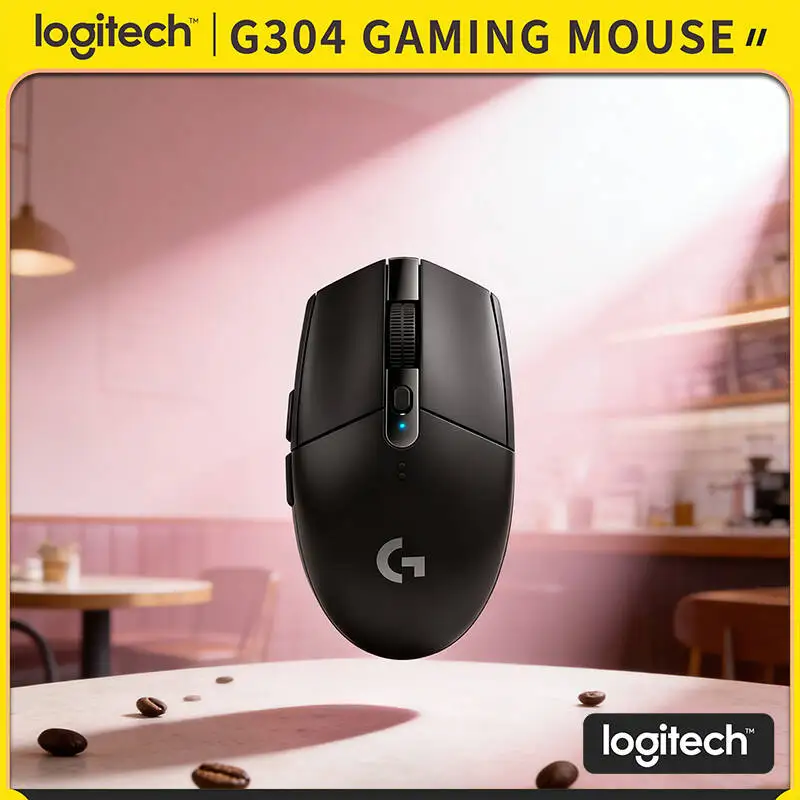 

Беспроводная игровая мышь Logitech G304 с сенсором HERO 12000 DPI, LIGHTSPEED, 1 мс, 9 месяцев автономной работы, прочный дизайн, для ПК и ноутбуков
