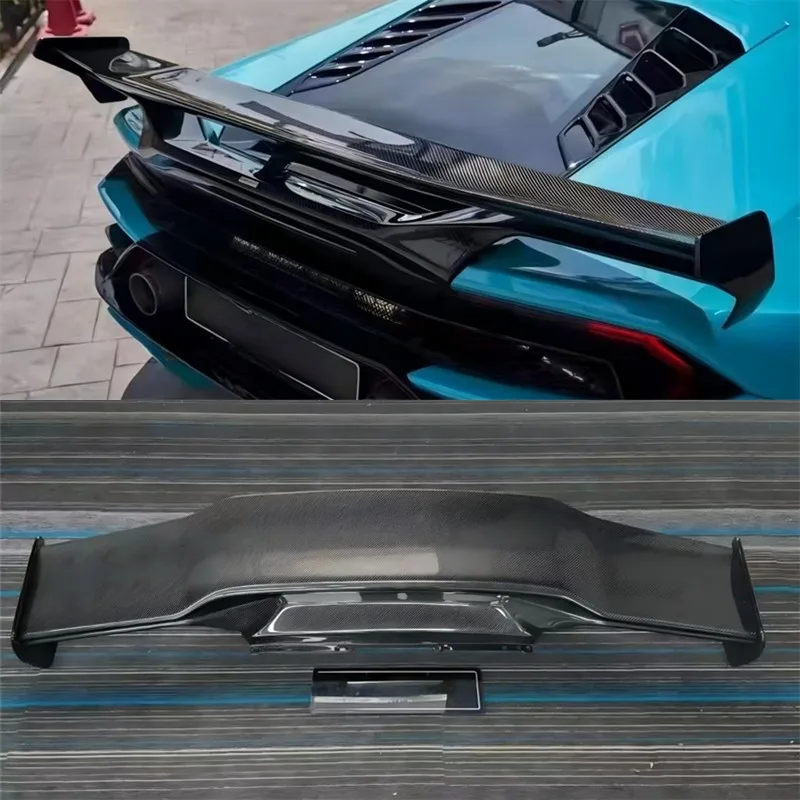 

For Lamborghini LP580 610 EVO 2014+ Real Dry Carbon Fiber Tail Wing Wing Rear Trunk Lip Accessories Refit Decoration Spoiler Kit