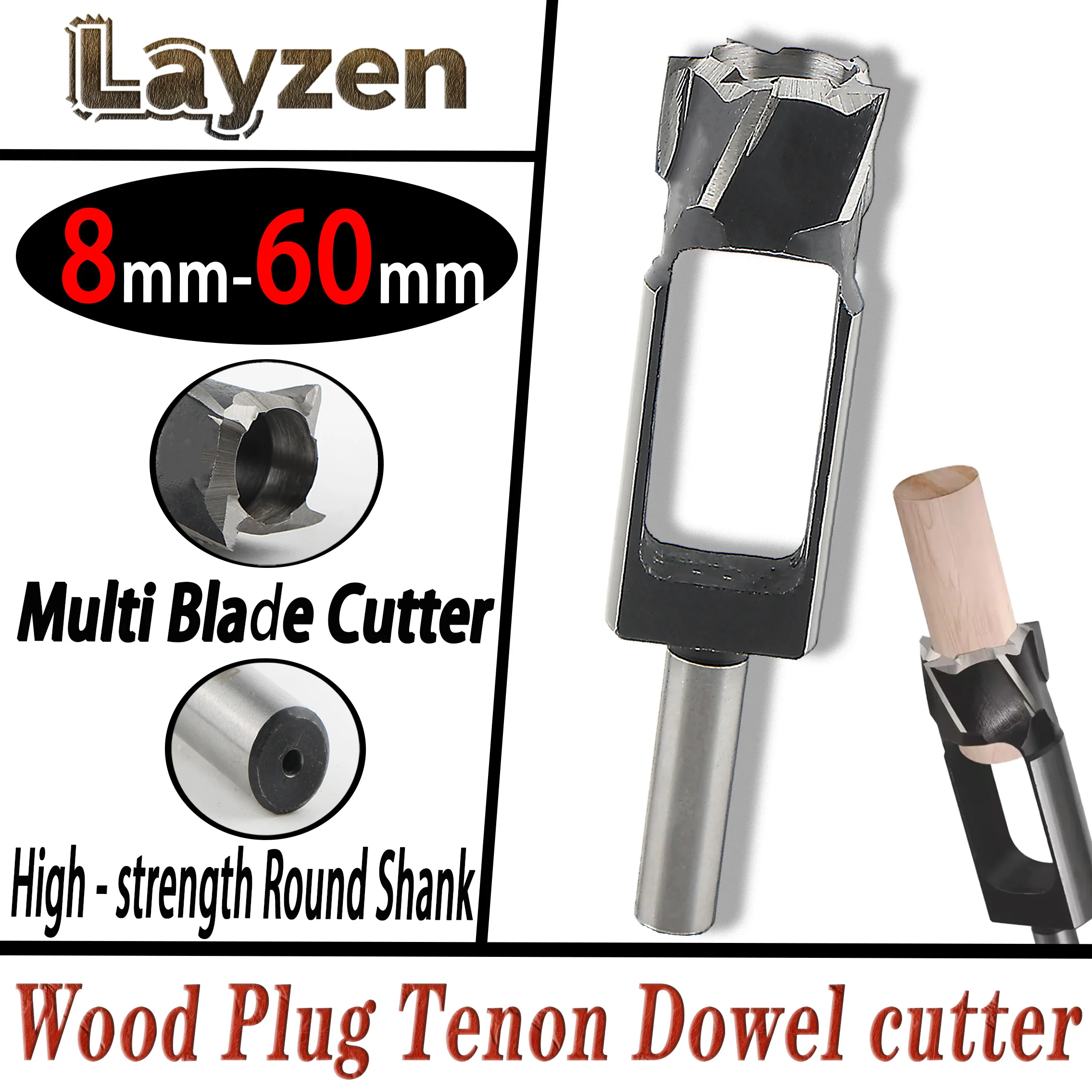 8-60Mm Wood Plug Dr…