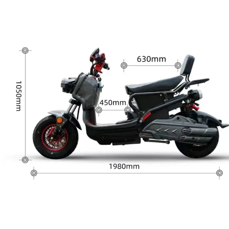 2025 أحدث مبيعات المصنع مباشرة 1200 واط 50-70 كم/ساعة 72 فولت دراجة نارية كهربائية الكبار سكوتر كهربائي