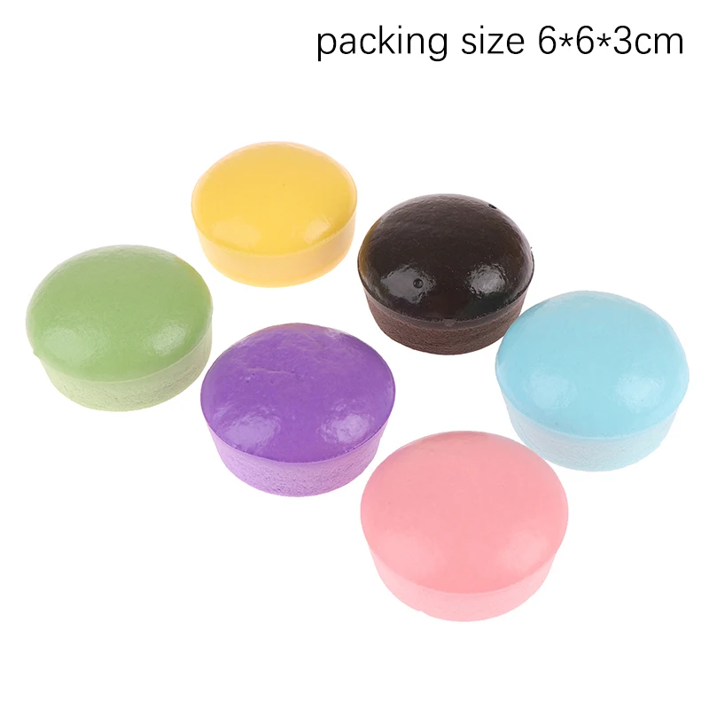 Color Cake Slow Rebound Pinch Decompression Vent Toy Mini Squishy Slow Rising Pinch Le Stress Relief Toy