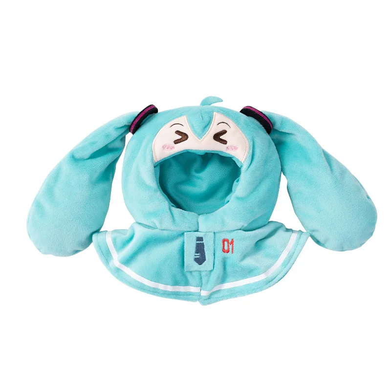 moeyu New Anime Hatsune Miku Figure kawaii Q version Plush Mini puppet shawl Pet cat dog clothing Cosplay props Gifts view 6