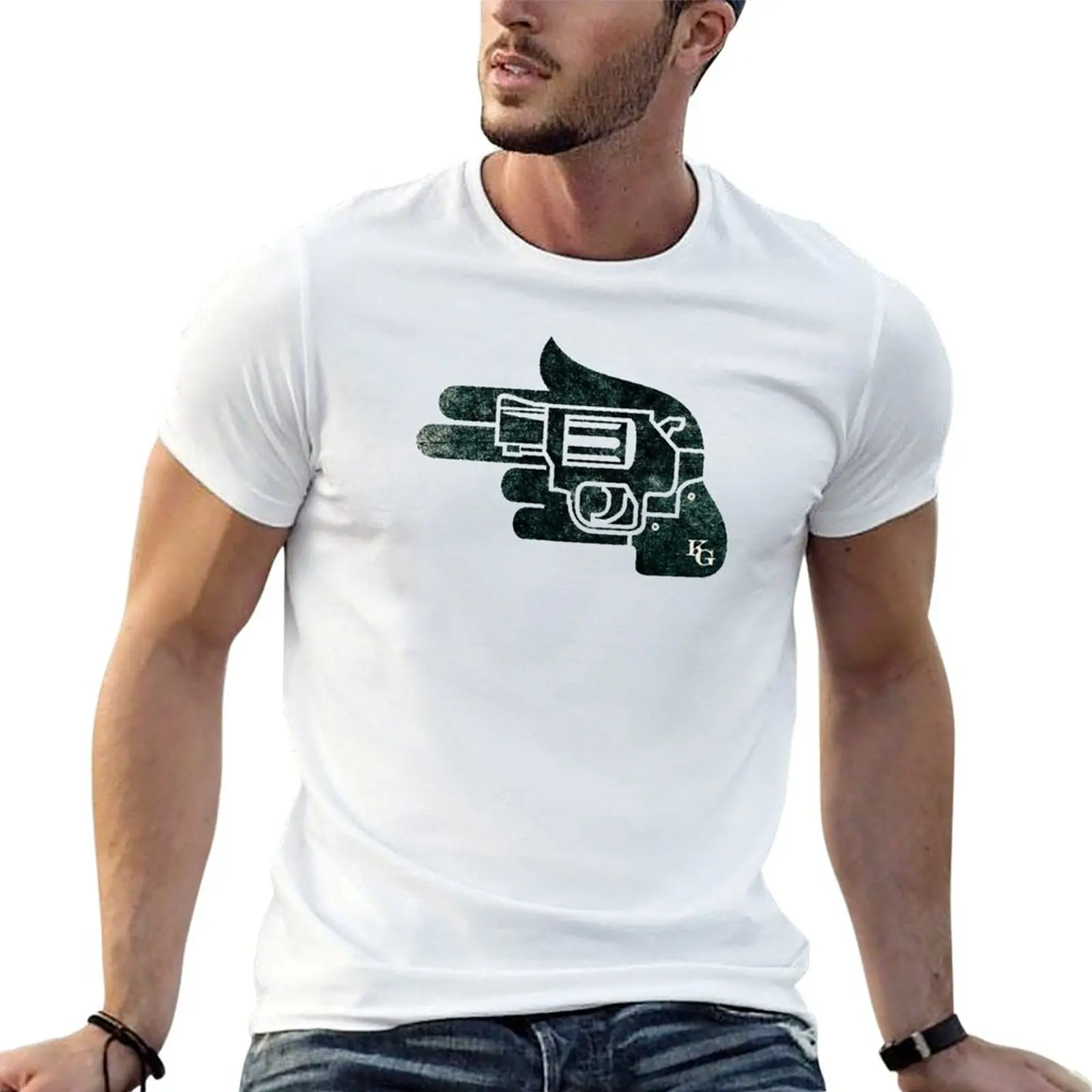 

Редкая футболка с логотипом Gun Kevin Merch, Кевин т аниме Кевин Официальный товар Oversize Gates Gates, рубашки Gates