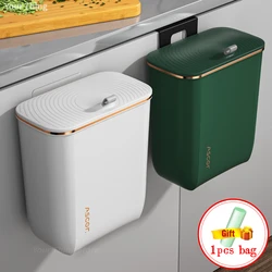 Kitchen Storage Wall Mounted Trash Can Cabinet Hanging Garbage Cube Bathroom Smart Bucket Recycling Trash Can Kitchen Accessory