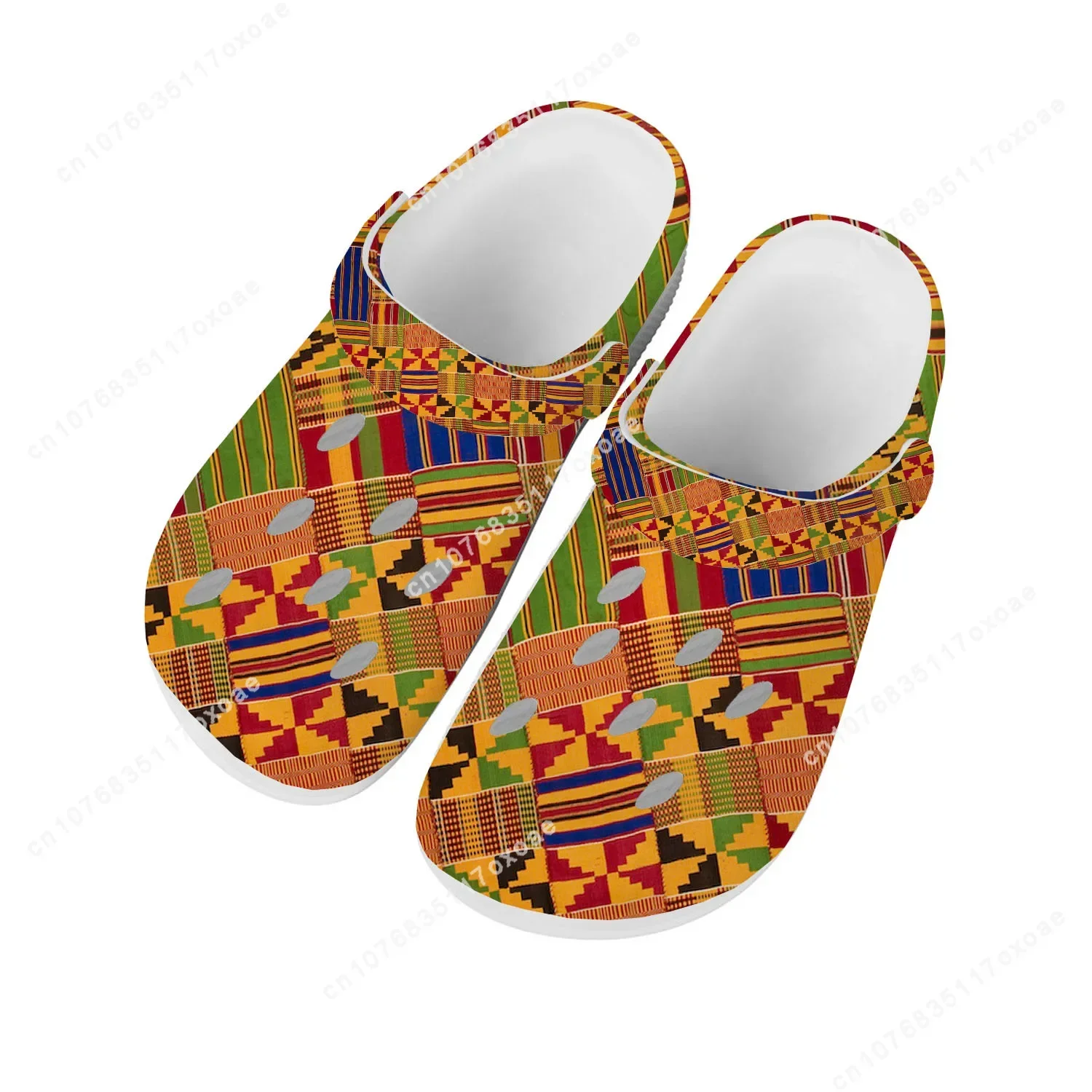 Cultura Africana Design Tampão de Casa para Homens e Mulheres, Sandálias Jovens, Sapatos de Jardim, Sapatos Personalizados, Chinelos de Praia, Meninos e Meninas