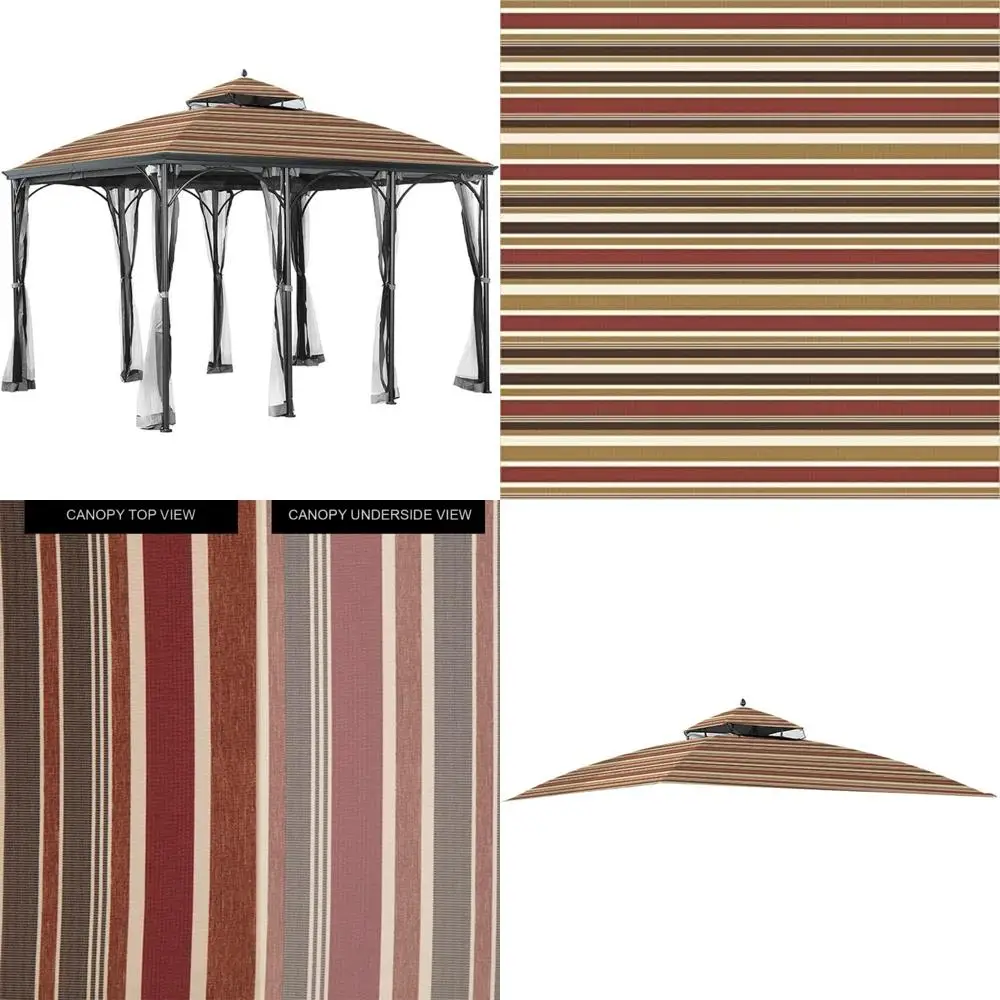 

Сменный навес для беседки Somerset — узор каньона в полоску