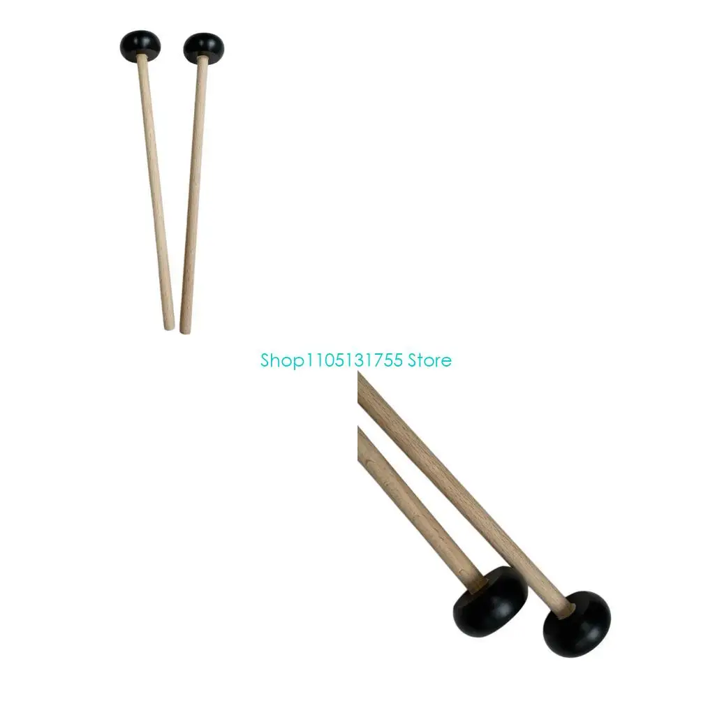 K0EF Percussion Mallets with Wooden Shafts for Marimba, Timpani and Classroom Rhythm Practice, Music Class and Rehearsal Use