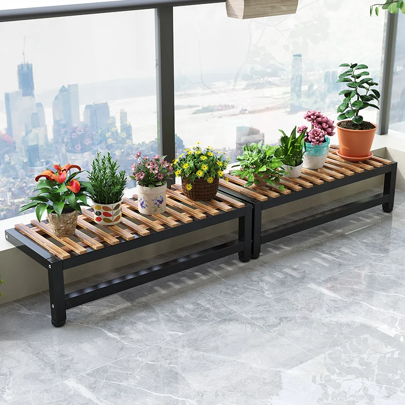 

Balcony window sill, balcony edge, widened flower rack, one floor standing narrow strip flower pot, plant rack, floor standing s