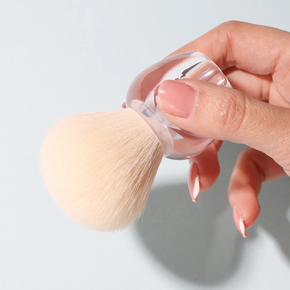 

2Pcs Nail Cleaning Tool for Acrylic Nails Dust Removal Brush with Ergonomic Handle Makeup Blush Powder Application Dual Purpose
