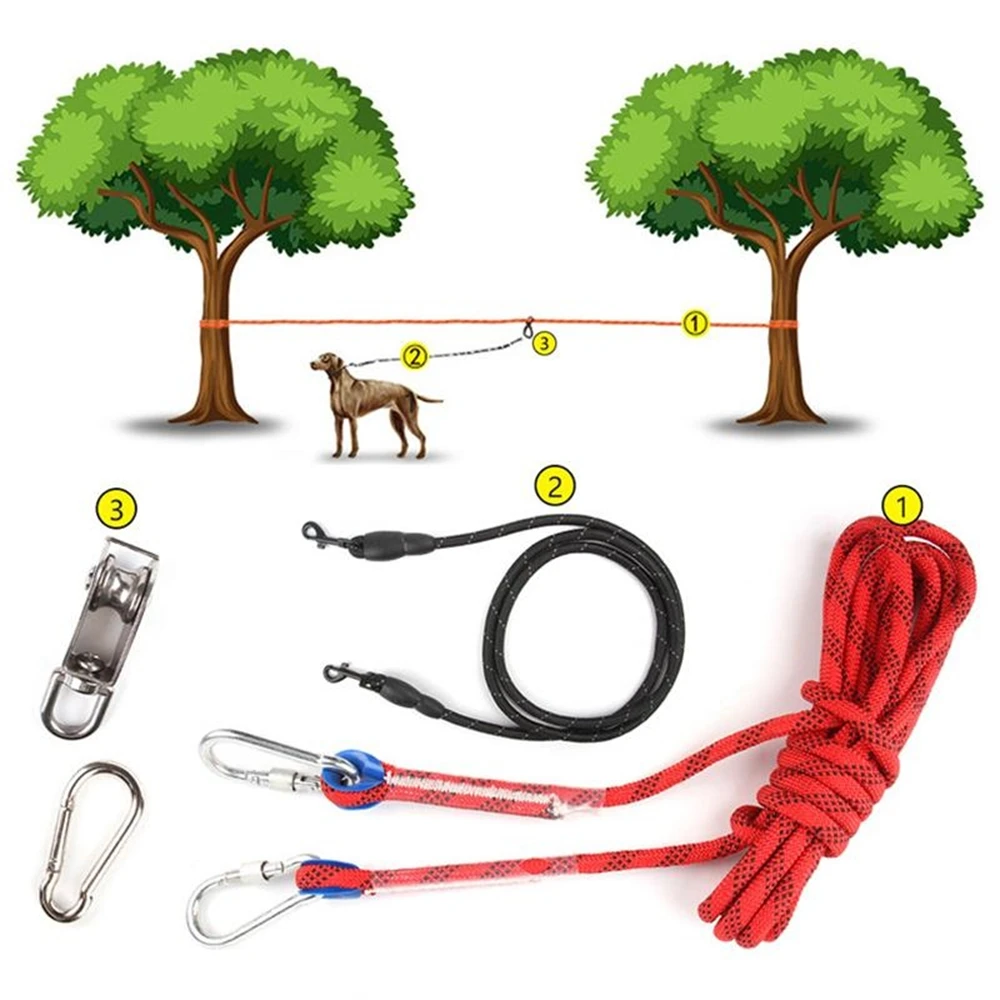 

5M/10M Long Rope Dog Training Leash Outdoor Walking Camping Pet Tracking Line Small Medium Large Dog Puppy Tie Out Traction Lead