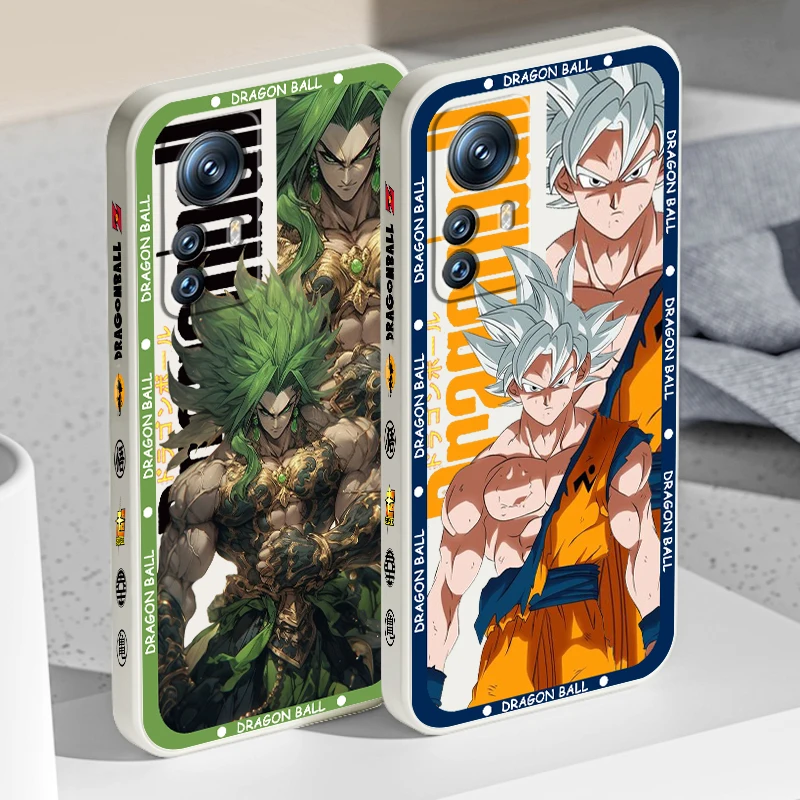 D-Dragon Goku Broli Liquid Left Rope For Xiaomi Mi 13 12T 12 11T 11i 11 A3 10T 10 CC9E 9 Pro Lite Ultra 5G Funda Phone Case