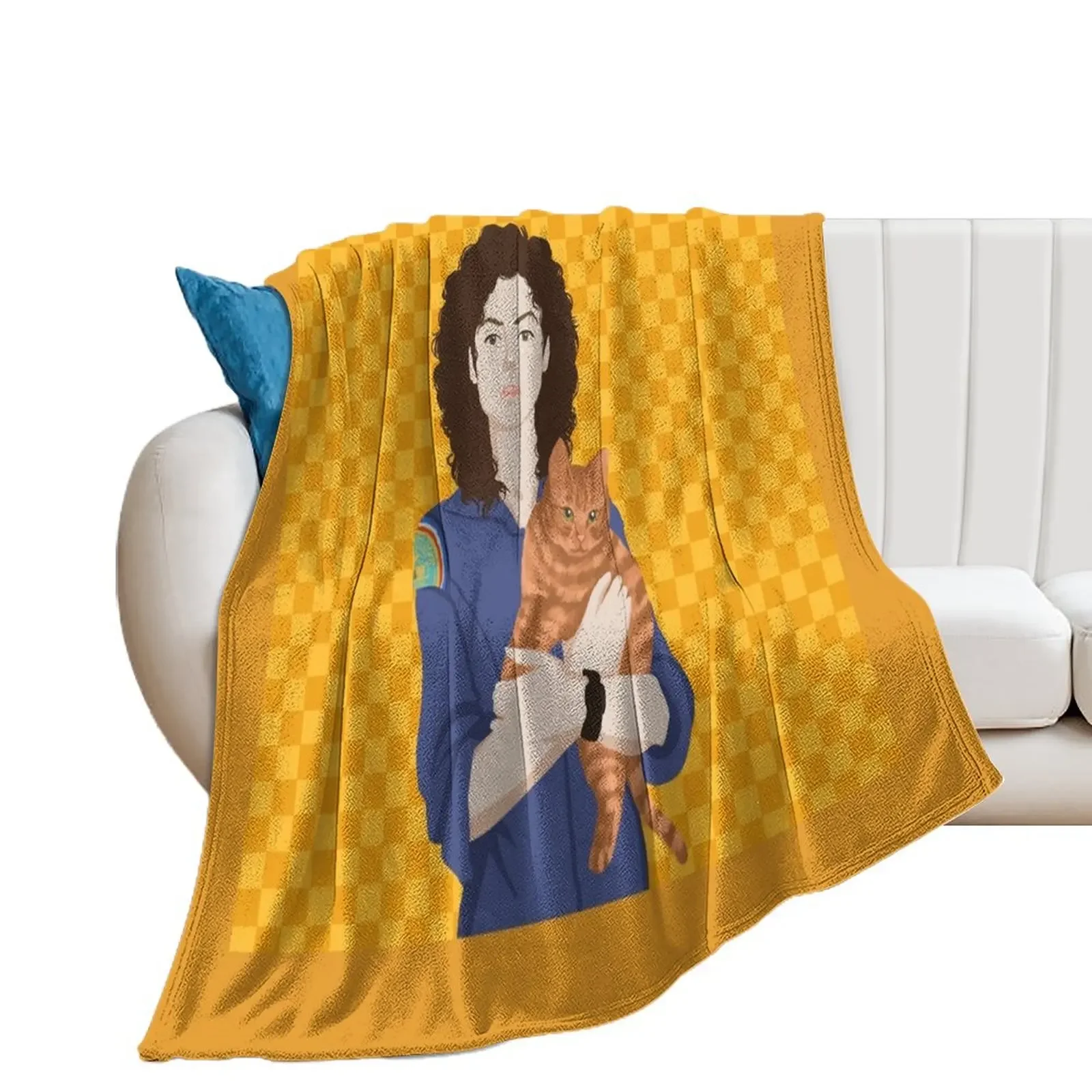 Ripley and Jonesy Throw Blanket Decorative Beds decorative Travel Thins Blankets