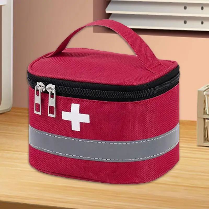 حقيبة دواء حقيبة طبية صغيرة للسفر حاويات تخزين الأدوية المنزلية حبوب منع الحمل الإيدز حقائب السفر الصدمة