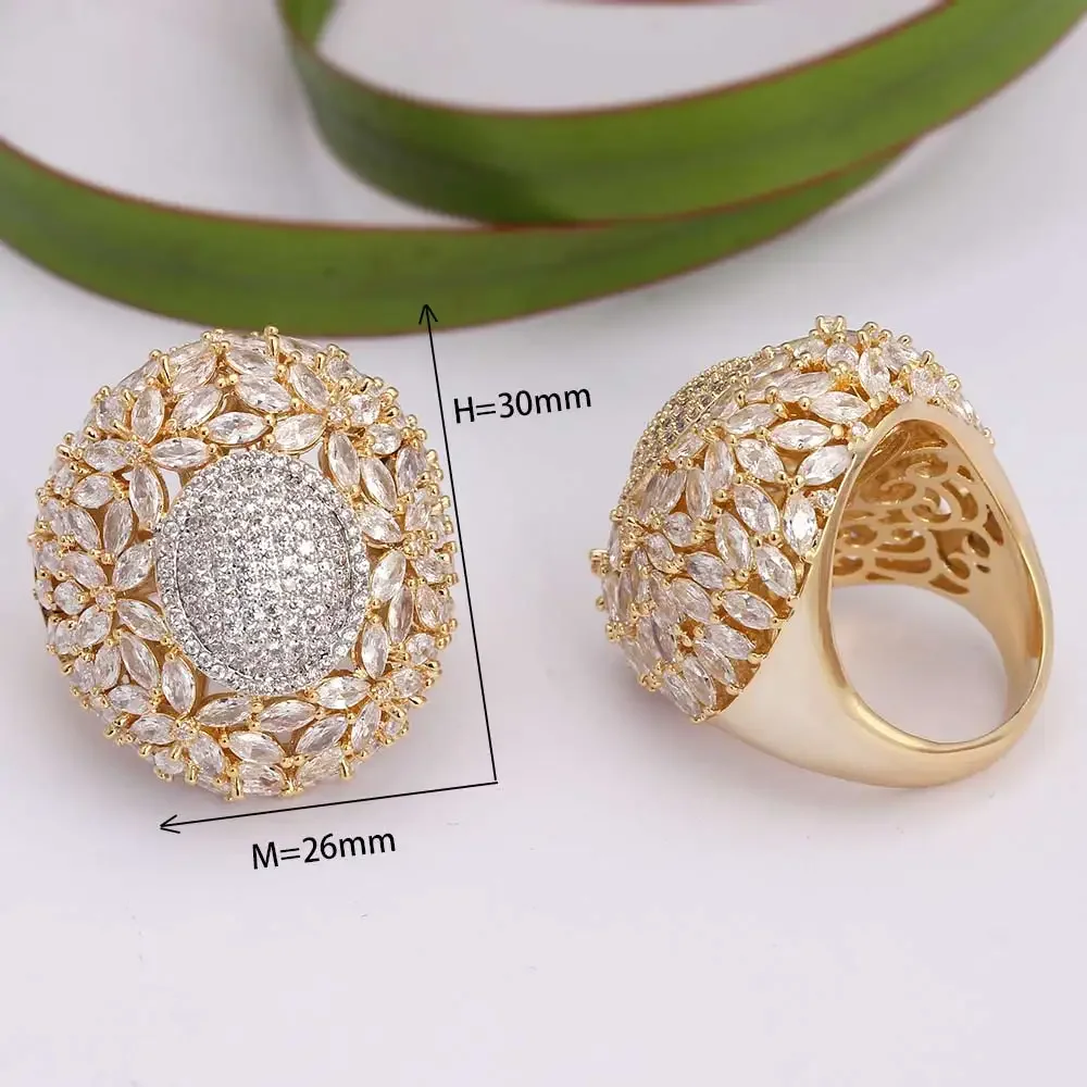 JEWEL 2024 New Style Luxury Cubic Zirconia CZ High Quality Micro Paved AAA Cubic Zirconia For Women Wedding Party Gift