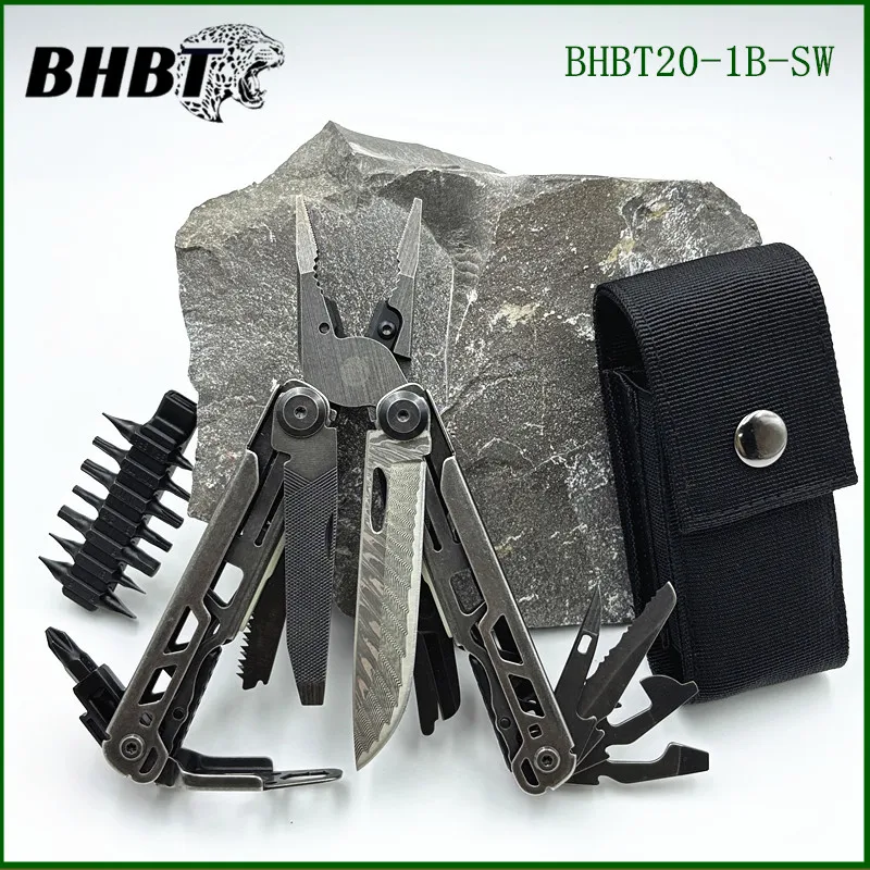 

Новые многофункциональные плоскогубцы BHBT 19 в 1, шестигранный ключ с дамасским лезвием, складной ECDC, инструменты для обслуживания выживания на природе, кемпинга