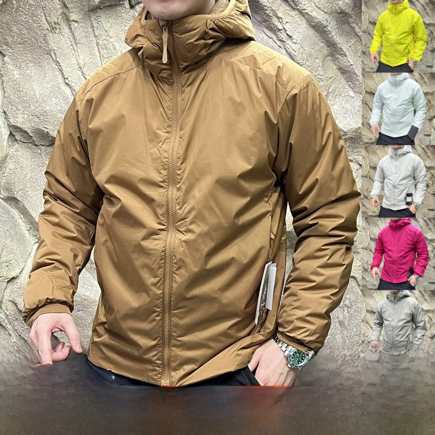 

Waterproof Cotton Jaet Couple Sle Outdoor Warmth Ceiling Flat Binding Windproof Autumn Winter Youth Stand Fit Hooded Coat