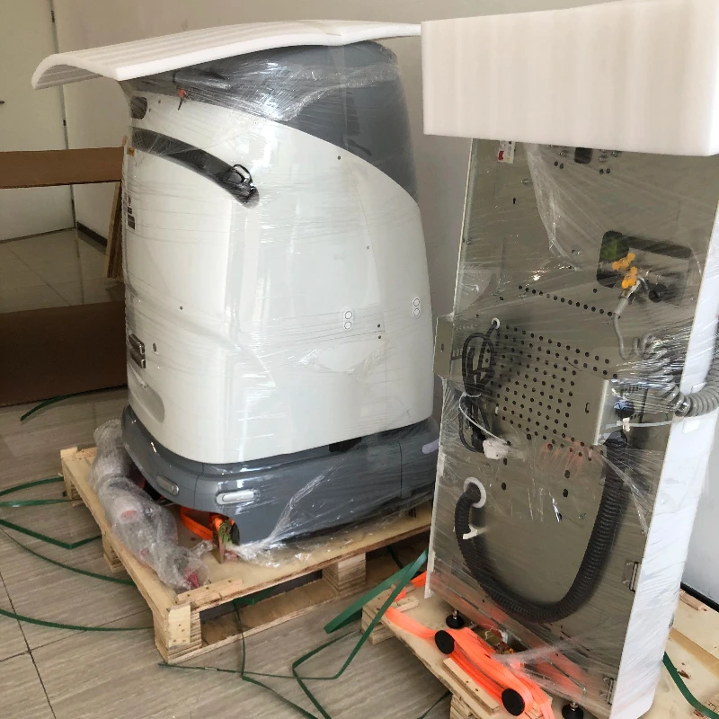 Customized Smart Cleaning Robot with 72L Water Tank Auto Navigation Scrub Sweeper Vacuum Cleaning Machine for Factory Cleaning