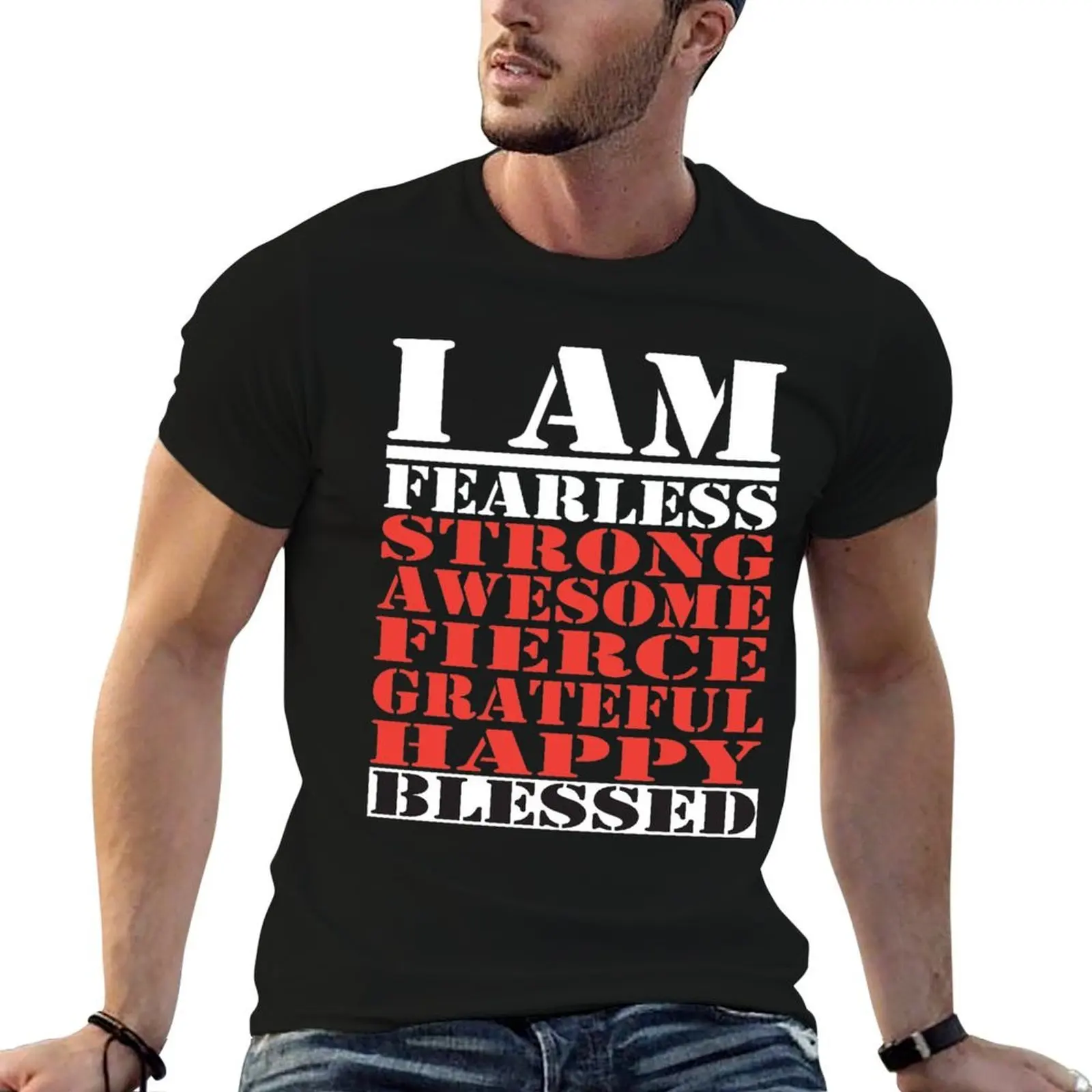 

I AM... T-Shirt man t shirts cotton anime t shirts for man T-Shirt