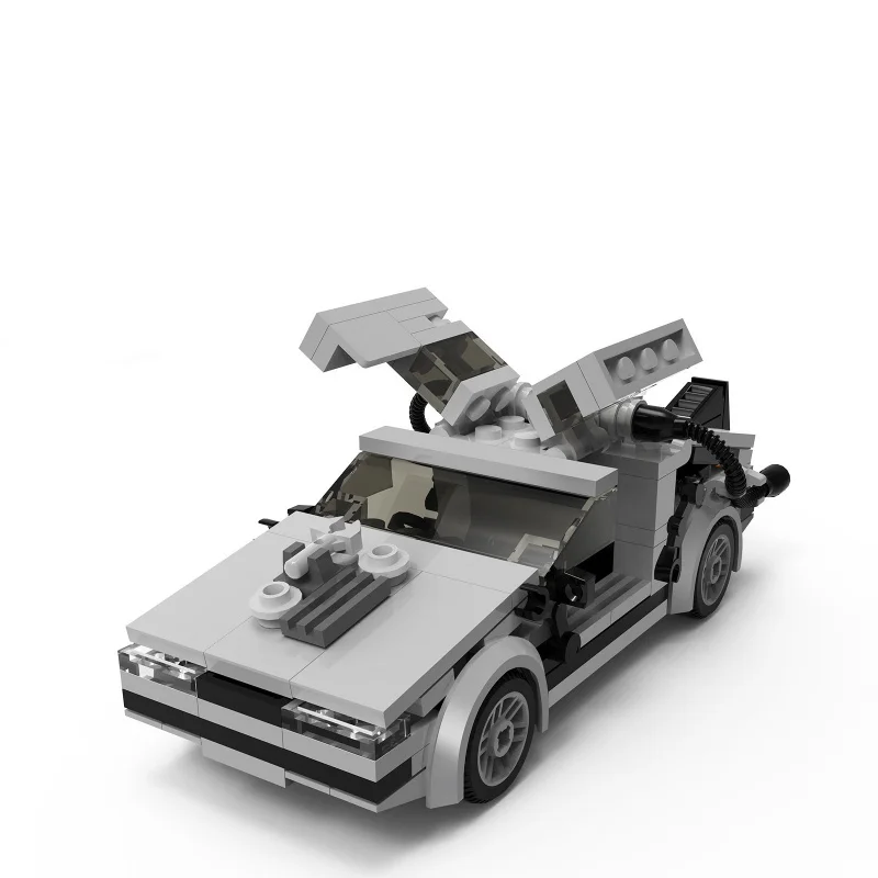 لعبة مكعبات البناء الإبداعية العودة إلى المستقبل SkylineMOC-23436Movie MerchandiseDIYE التعليمية بنة نموذج سيارة #1