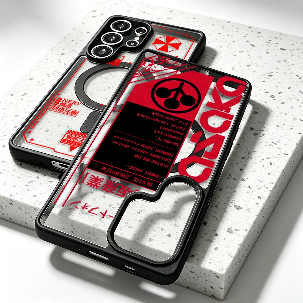 Edgerunners C-Cyberpunks Case for Samsung Galaxy S26 S23+ S24 FE S25 S22 S24+ S25 S23 Plus S26+ Ultra Magnetic Phone Cover