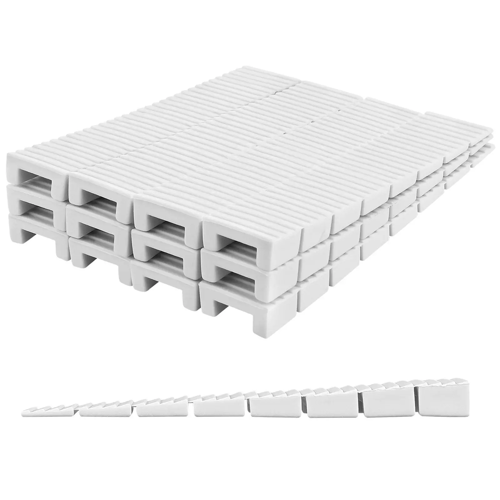 20pcs Furniture Leveling Shims Adjustable Plastic Table Shim Wedges Abs Material For Home Hotel Floor Balance