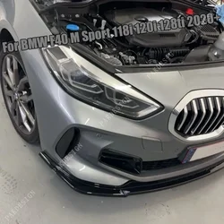 Alerón de labio de parachoques delantero de coche ABS, 3 uds., para BMW Serie 1 F40 118i 120i 128ti M Sport 2020 2021 2022 2023 2024, kits de carrocería divisores